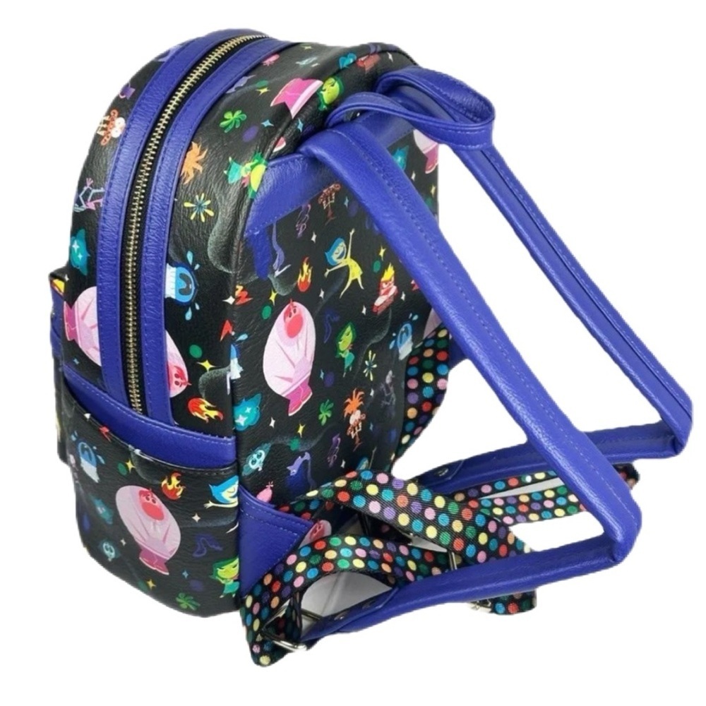 Disney Parks 2025 Pixar INSIDE OUT 2 Loungefly Mini Backpack - NWT - Picture 3 of 6